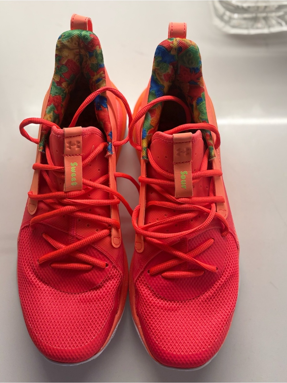 Under Armour x Sour Patch Kids Curry 7 Peach Plasma Basketball Shoes size 10.5 - Picture 10 of 10